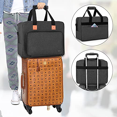 LUXJA Portable Tote Sewing Machine Bag, Black - color: Black