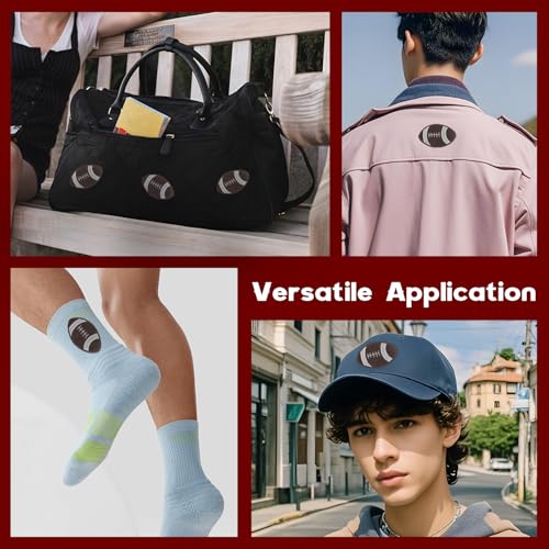 12Pcs Rugby Iron on Patches, Iron on Embroidered Applique Patches for Jackets, Hats, Backpacks, Jeans - color: 12pcs Rugby
