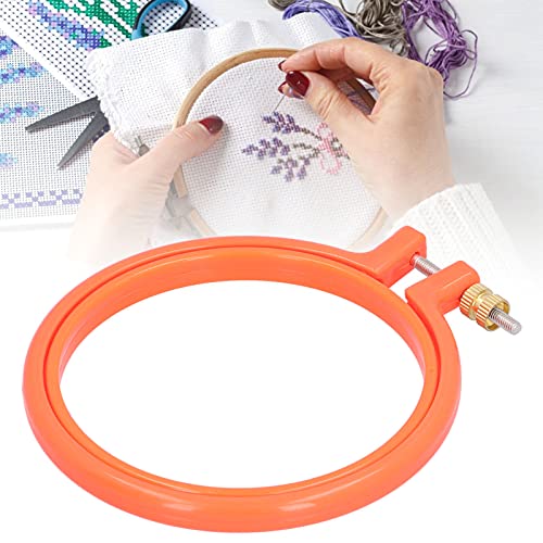 Cross Stitch Embroidery Hoop, Cross Stitch Embroidery Circle Adjustable Cross Stitch Hoop Ring for Embroidery for Sewing for Craft for Art(4 inches)