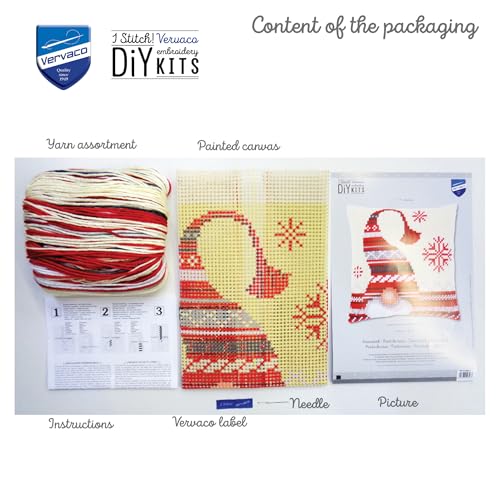 Vervaco Cross Stitch Cushion Kit Christmas Elf 16" x 16" - color: N\a