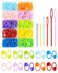 FIVEIZERO 200 Pcs Stitch Markers - 10 Color Knitting & Crochet Markers