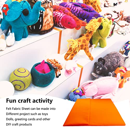 Jtnohx Color Felt Sheets 1 Square Yard Craft Felt Fabric Bright Orange - color: Bright Orange
