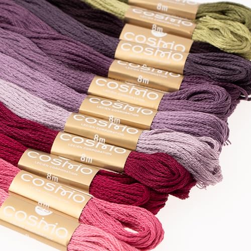 Lecien No. 162400-10 Cosmo, Thread Assorted Pack by Nicki Franklin (BlackBerry Picking) 12 Piece Set - color: blueberry, style: Blackberry Picking