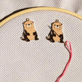 ESWEUOOM Cute Animals Cartoon 2 Pieces Needle Minder Magnetic Gold Needle Keeper for Cross Stitch Embroidery Sewing Needle and Pin Holders (Cute)