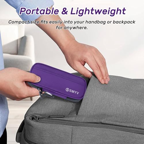 SMYV Insulin Cooler Travel Case with 2 TSA Approved Ice Packs, Purple - color: Soft Purple