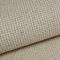 59" x one Yard 18 Ct Counted Cotton Aida Cloth Cross Stitch Fabric (Natural Oatmeal) - color: Natural Oatmeal