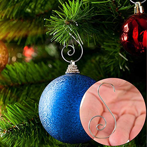 120PCS Christmas Ornament Hooks Christmas Tree Ornament Hanger - color: Silver