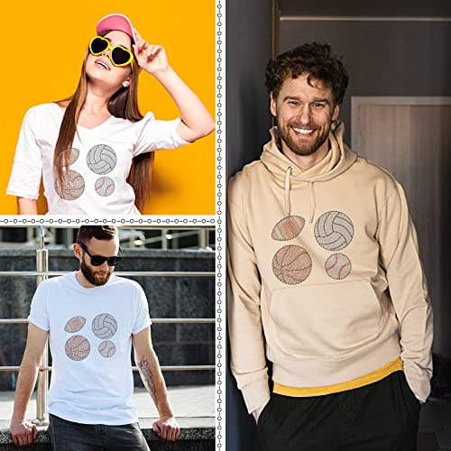 NBEADS Ball Rhinestone Iron on Hotfix, Heat Transfer Decal Bling Rhinestone Decals Rhinestone Heat Transfer Patch Clothing Repair Applique for T-Shirt Clothing Pants Bags - color: Ball