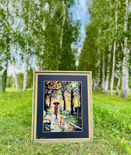 RIOLIS 2064 Night Park Counted Cross Stitch Kit 11.75 x 15.75 in - style: Night Park 2064