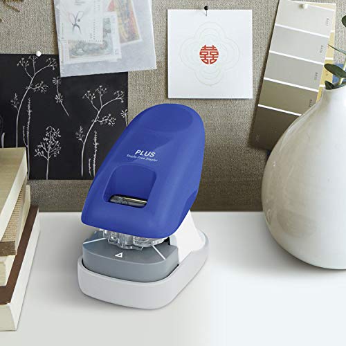 Plus Paper Clinch Desktop Staple-Free Stapler, Blue - color: Premium Blue