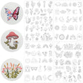 Water Soluble Embroidery Patterns, Stick and Stitch Paper for Sewing - style: boho 1304