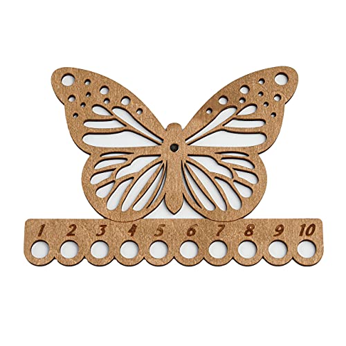 Thread Organizer Double Sided Wooden Mouline Holder Embroidery Storage Cross Stitch Accessories Sewing Floss Thread Keeper (FLZ-010) - color: FLZ-010