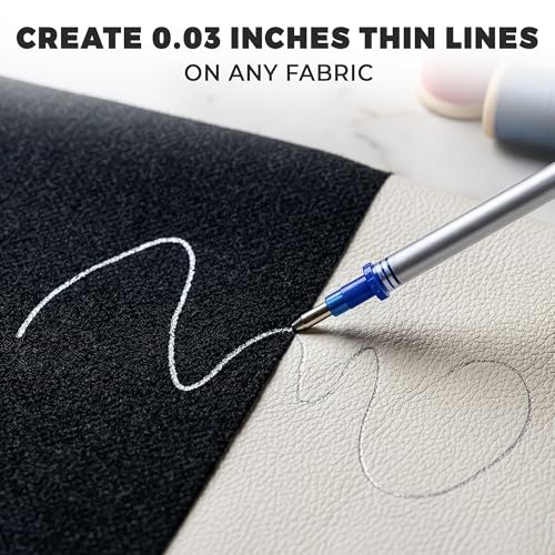 100 Pcs Silver Fabric Pen Refills, Erasable Upholstery Marking Pen