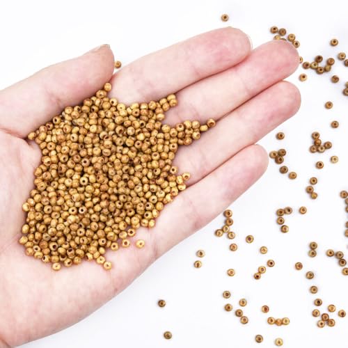 8/0 3mm Tiny Yellow Glass Seed Beads for Jewelry Making Japanese Round rocailles DIY Craft Approx.1600Pcs - color: Yellow, size: 3mm 8/0