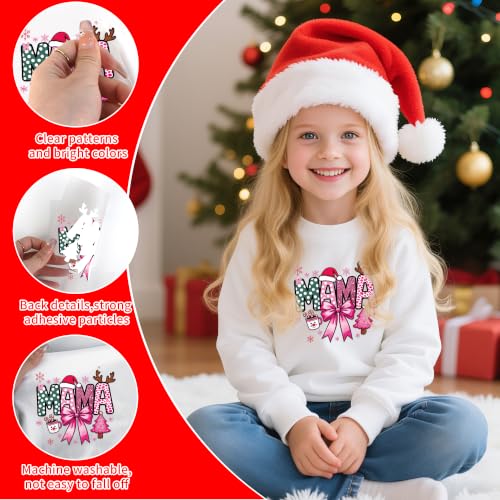 Christmas Iron on Transfers 20 Pcs - color: Christmas Bow