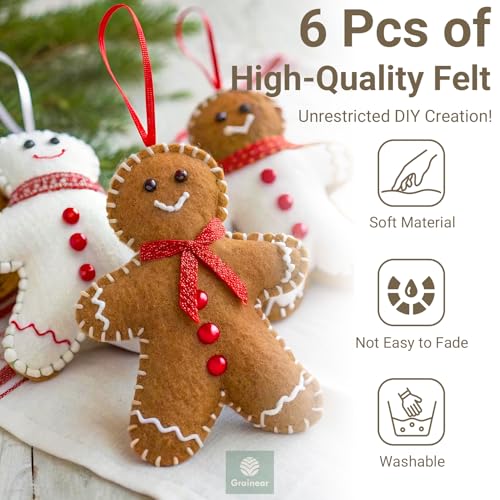 Brown Soft Felt Sheets for Crafts, 9" x 12", 1.6mm Thick, 6 Pcs - color: Brown