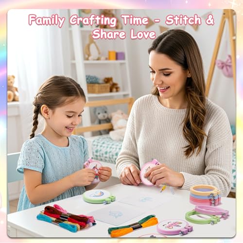 Pllieay 6PCS Embroidery Kit for Kids, Needlepoint Kits for Beginners - style: Regular