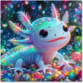 Tiwabb Salamander Stamped Cross Stitch Kits for Adults Beginners - color: Salamander