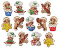 Gingerbread Chefs Felt Ornament Kit - Makes Set of 13