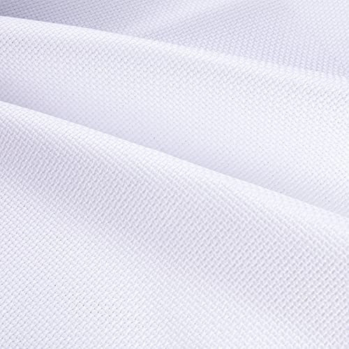 Aida Cloth Big Size 14 Count, White Cross Stitch Fabric, 39 inch by 60 inch - size: 14 count 39"x60"