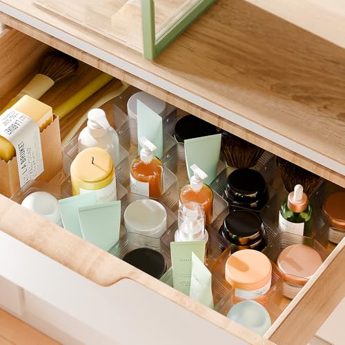Honeycomb Separator Adjustable Drawer Organizer Divider for Underwear Belt-Scarf Socks Organizer (Gray(2pcs)) - color: Gray(2pcs)