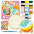 Kalakaram Punch Needle Embroidery Kit | Complete Beginner Starter Kit with 2 Printed Designs | Perfect DIY Craft Gift for Girls, Teens, Kids, & Adults