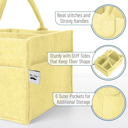 Mr. Pen- Baby Diaper Caddy Organizer, Lemon Glow - color: Lemon Glow, size: 1 Pack, Regular