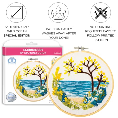 DIAMOND DOTZ Wild Ocean Embroidery Kit for Beginners and Adults, Craft - color: Multicolor