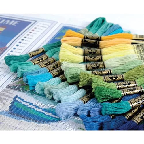 DMC Embroidery Floss Tin 8.7yd 35/Pkg-Scenic Colors -117ZAM