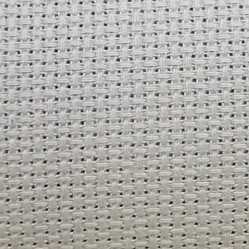 19" x 28" 14CT Counted Cotton Aida Cloth Cross Stitch Fabric (Light Beige) - color: Light Beige
