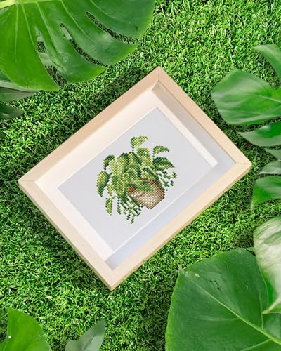 PeakLuv Small Diamond Art Kits Green Plants Mini Diamond Painting Kits - color: Green Plants