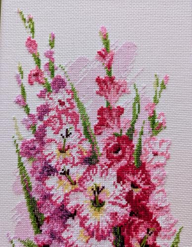 RIOLIS 1994 Charming Gladioli Counted Cross Stitch Kit 7.75 x 19.75 in - style: Charming Gladioli 1994