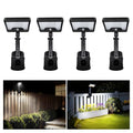 Clip On Solar Motion Lights Outdoor, 600LM, 4 Pack, Black - color: Clip-On, size: 4-Pcs