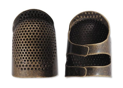 Clover Metal Open-Sided Thimble, Medium - style: Top
