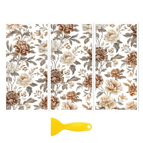 Peacoblue Vintage Floral Rub On Transfers for Furniture Craft 6"x12" - style: Vintage Floral Pattern