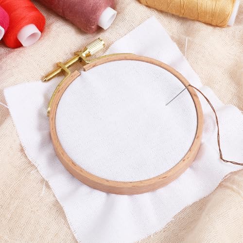cobee 2 Pack Wood Embroidery Hoop, Cross Stitch Hoops Ring, 3Inch-Embroidery Hoops Wooden Embroidery Frames for Cross Stitch Hoop Designs Wooden Rings Crafts