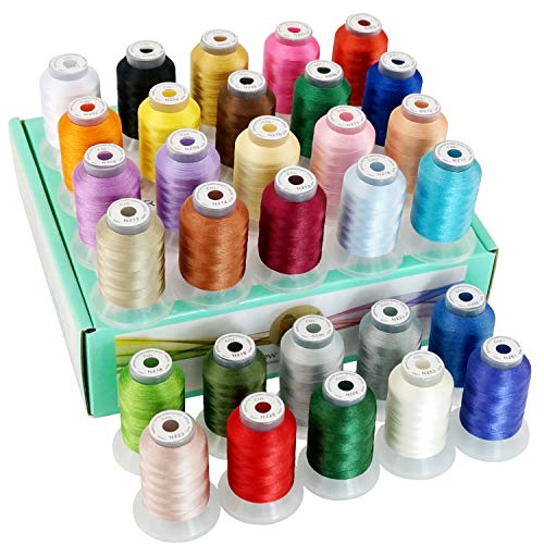 New brothread 30 Colors Polyester Embroidery Machine Thread - Assortment 1 - color: Assortment-1