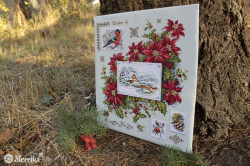Cross-Stitch Winter Sampler Kit by Merejka