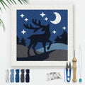 Doodlream Deer DIY Punch Needle Embroidery Kit for Adult Beginner, 9.4" Deer Punch Stitching Craft Set for Starter with Frame, Fabric Pattern, Threader, Yarn, Pinch Needle - color: Deer