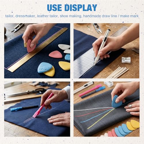 Fabric Marking Set for Sewing and Quilting, Tailor Chalk Kit