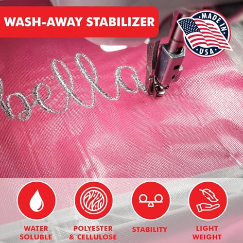 Superpunch Water Soluble Topping for Embroidery, Clear, 9 in x 110 yd - size: 9" x 110 yards