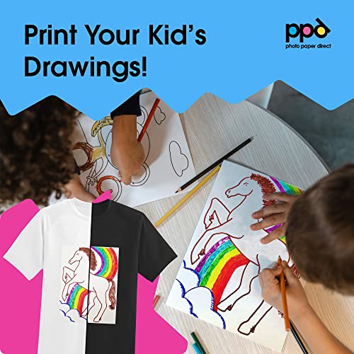 PPD 40 Sheets 8.5x11" Iron-on Heat Transfer Paper Mixed Fabrics Inkjet - size: 8.5 x 11, style: Mix (40 Sheets)