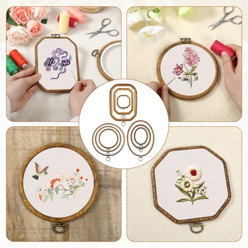 simarro 9 Pcs Large Embroidery Hoop Embroidery Frame Set