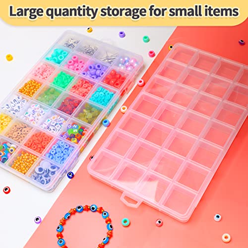 IOOLEEM Bead Organizer Box, 28 Grids Plastic Organizer Container Storage - size: 28 Grids (1 pack)