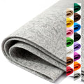 Grey Stiff Felt Sheet 36'' X 36'', 1mm Large Felt Fabric Sheet for Crafts - color: Grey