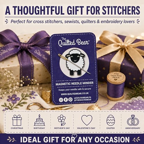 The Quilted Bear Magnetic Needle Minder, Small, Sheep - color: Sheep