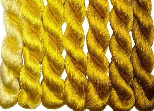 100% Mulberry Silk Embroidery Thread 7 Colors 22m Each (51) - color: 51