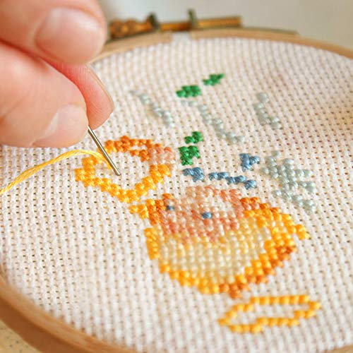 6 Pieces Classic Reserve Aida Cloth Cross Stitch Cloth, DaKuan 11 Count Cross Stitch Fabric, White, 12 by 18-Inch - color: White