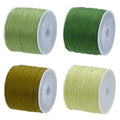 FREEBLOSS 4Pcs Sashiko Thread Sashiko Skein 110 Yards*4 Colors Green Cotton Embroidery Sewing Thread Japanese Quilting & Embroidery Sashiko Kit Supplies - color: Green