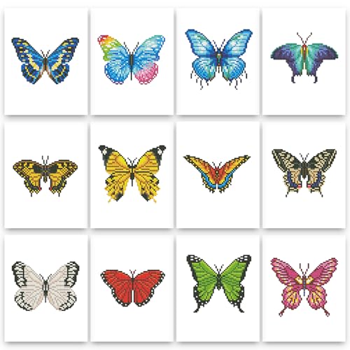 PeakLuv Mini Diamond Art Kits Butterfly Small Diamond Painting Kits - color: Butterfly2